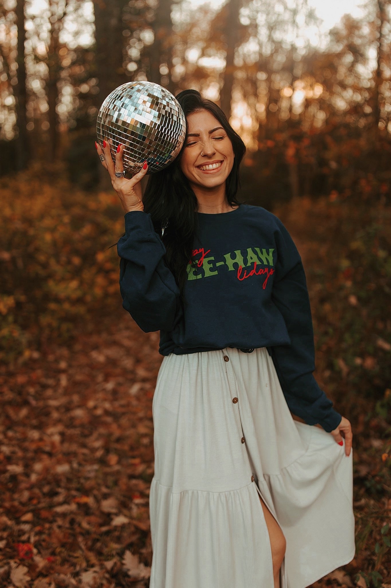 Yee-hawlidays Navy Sweatshirt