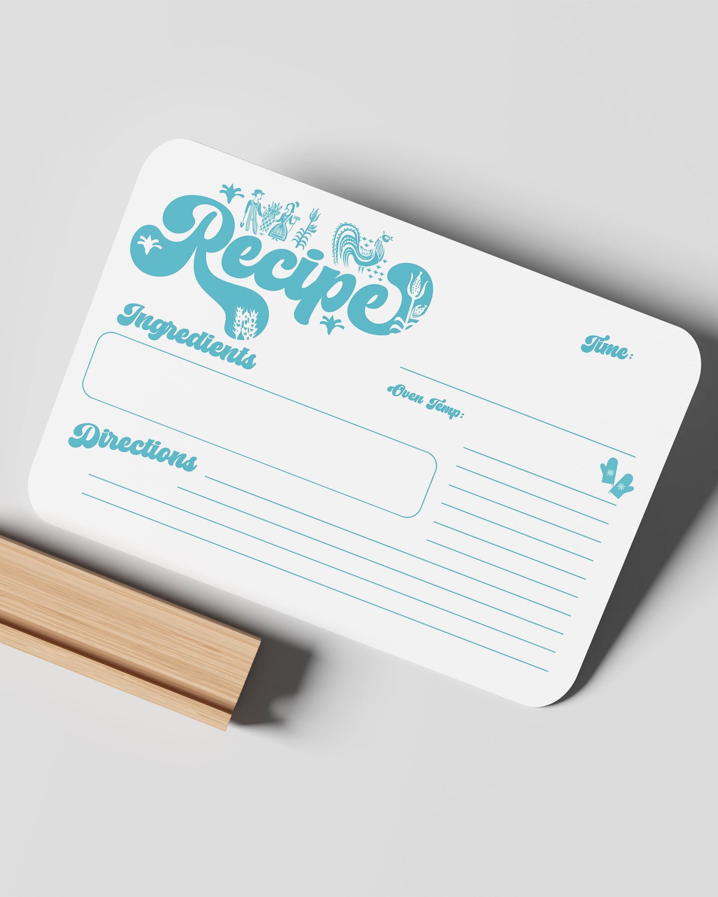 Retro Recipe Card Farmer (6 Pack)