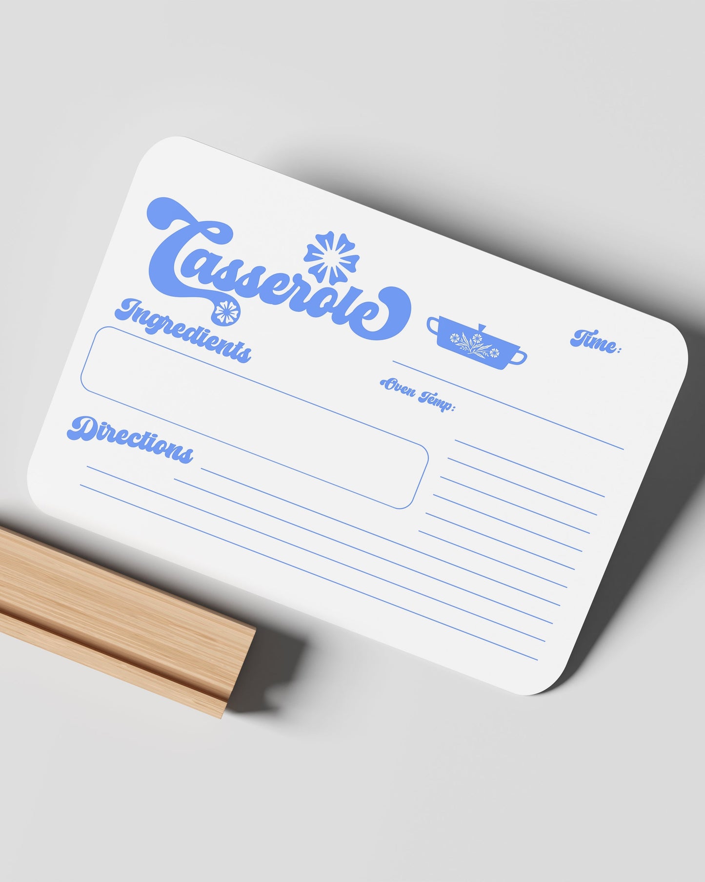 Retro Recipe Card Casserole (6 Pack)