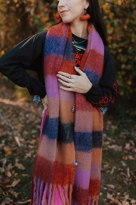 Plum Scarf