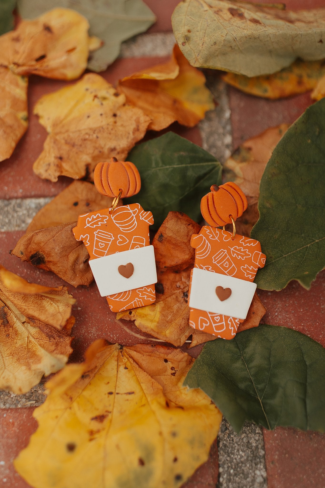 Pumpkin Spice Coffee Dangles