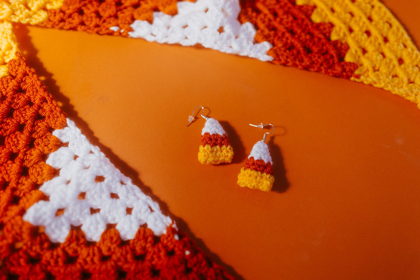Crochet Bandana Candy Corn
