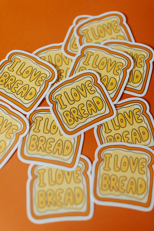 I Love Bread Sticker