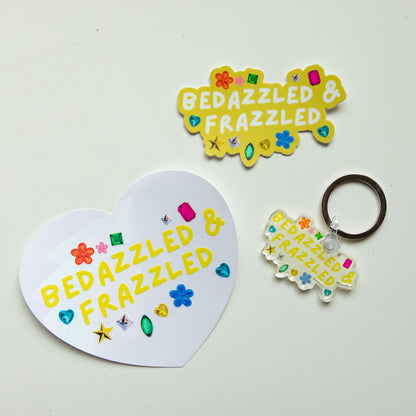 Bedazzled & Frazzled Keychain