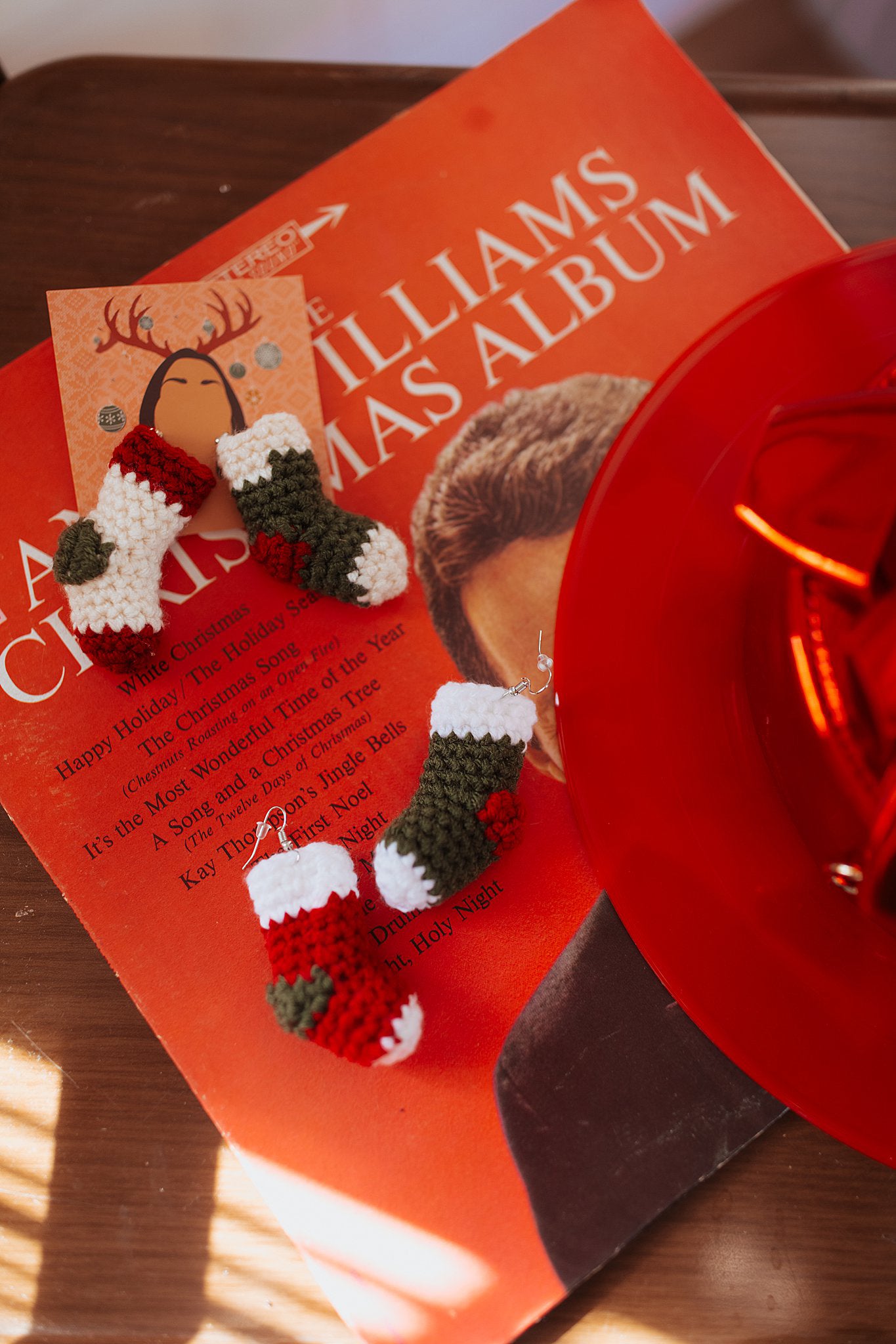 Christmas Stocking Crochet Earrings