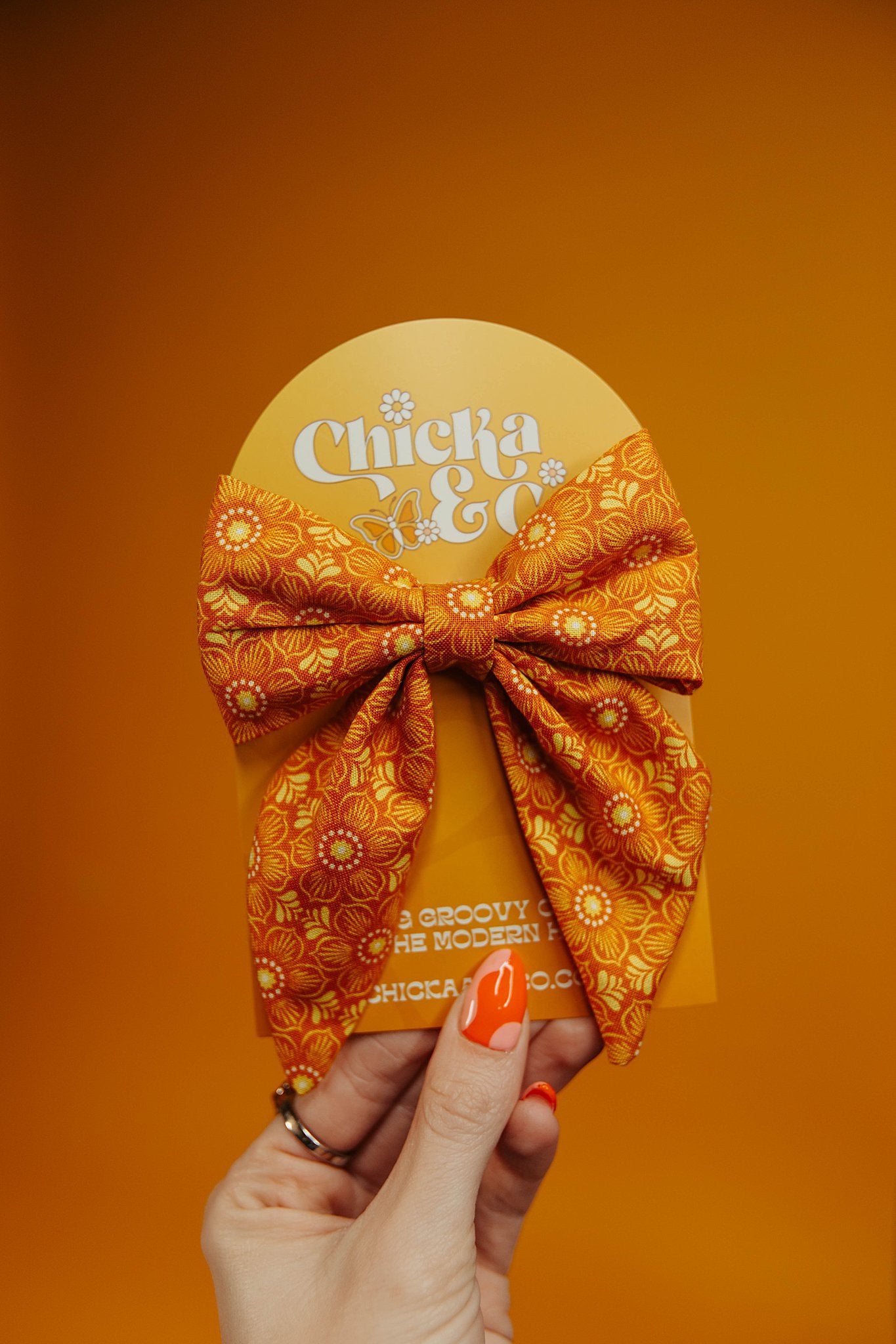 Chicka Bow - Yellow Floral