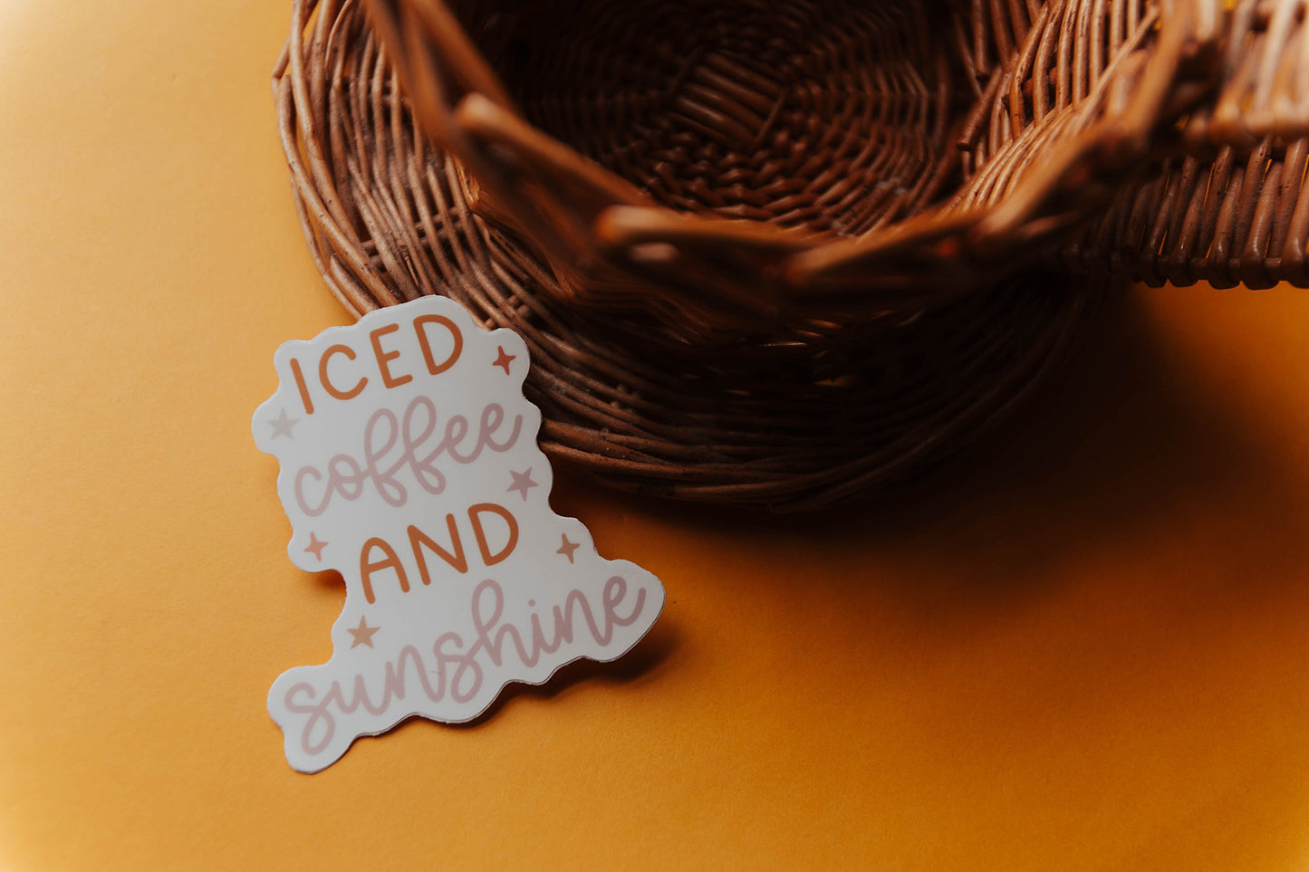 Iced Coffee and Sunshine Sticker