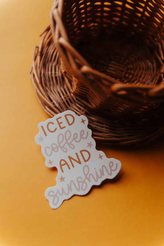 Iced Coffee and Sunshine Sticker