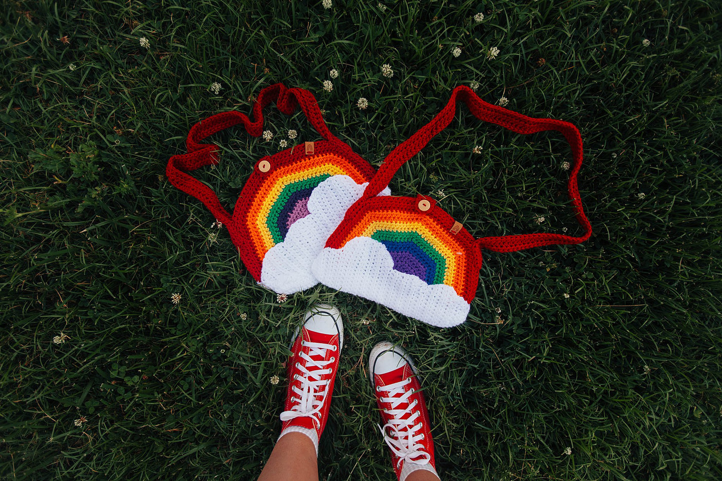 Rainbow Crochet Bag