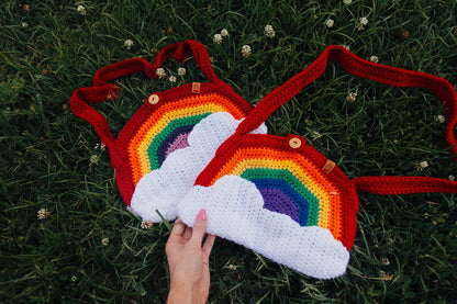 Rainbow Crochet Bag