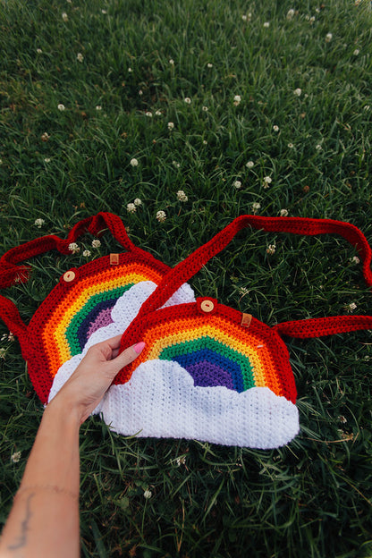 Rainbow Crochet Bag