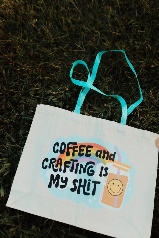 Handmade Tote Bag Crafting w/ Measuring Tape Straps