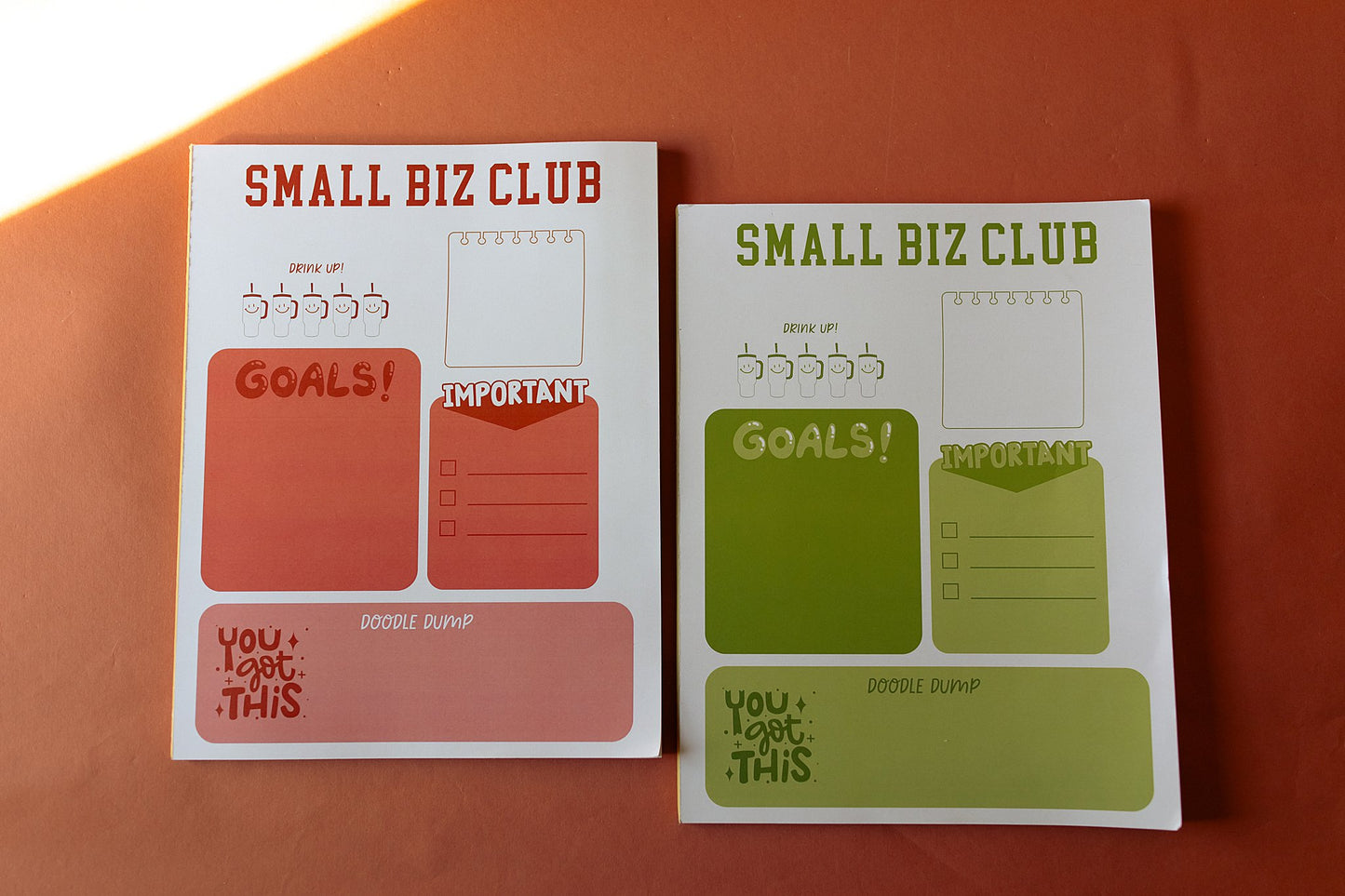 Small Biz Club Notepad Green