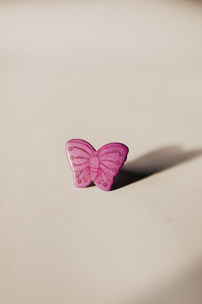 Butterfly Stone Adjustable Ring (7 Color Options)