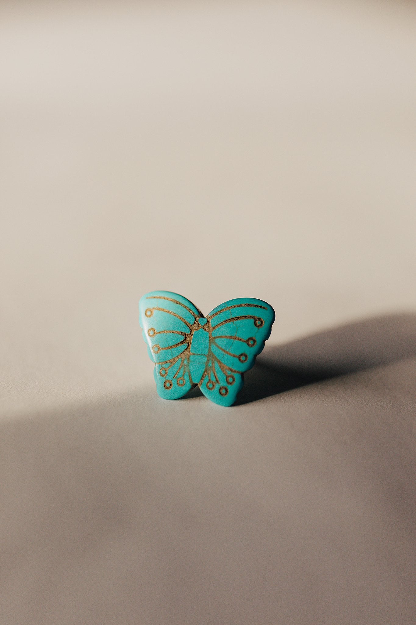 Butterfly Stone Adjustable Ring (7 Color Options)