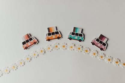 Retro Van Magnetic Bookmark (4 Colors)