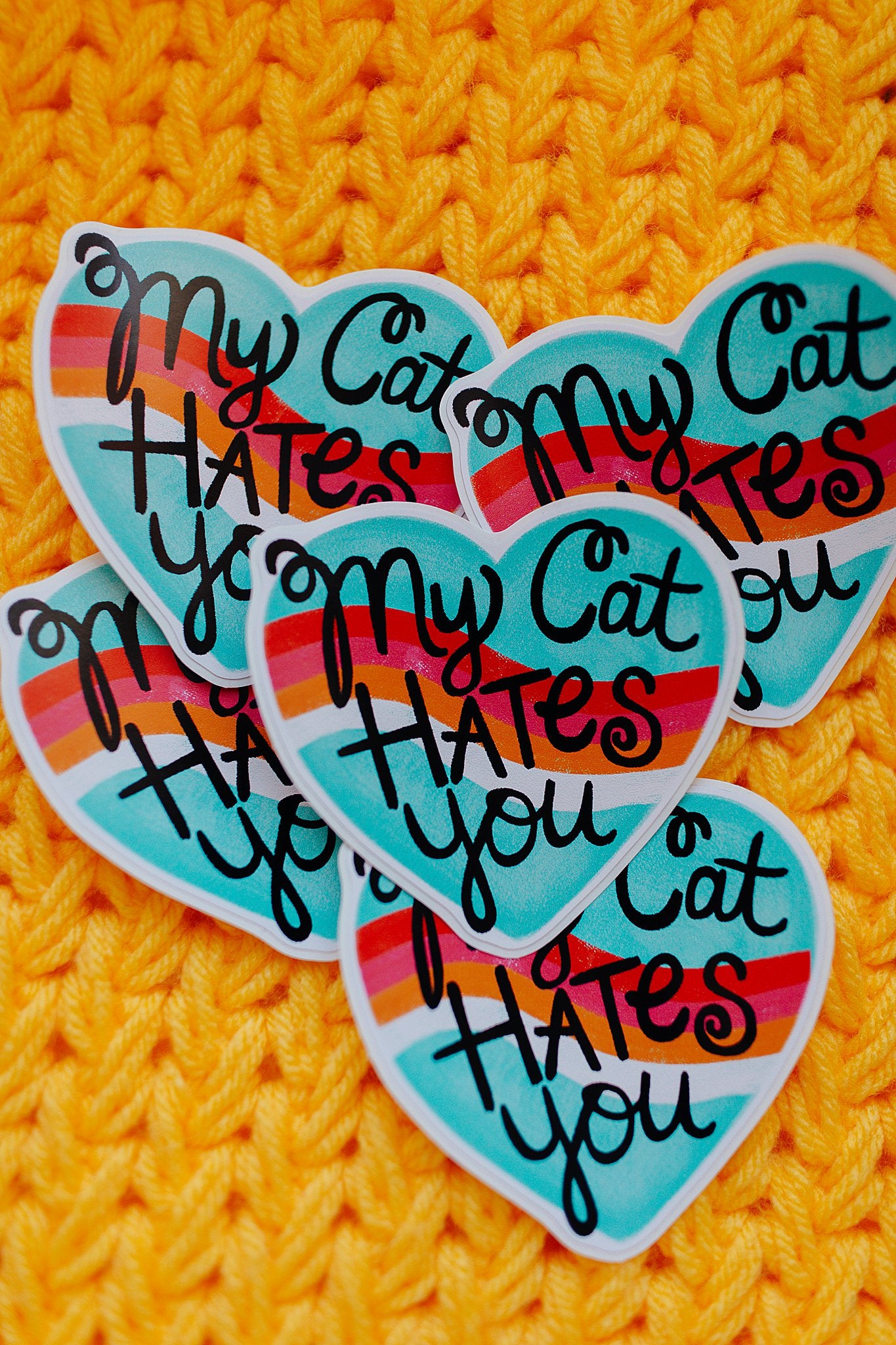 My Cat Hates You Vinyl Sticker
