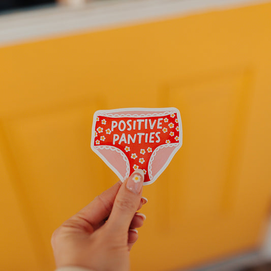 Positive Panties Vinyl Sticker