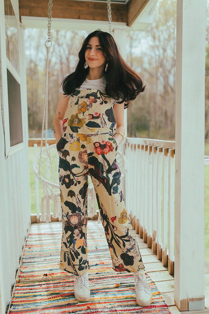 Floral Gardening Overalls S-XL