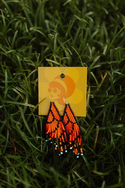 Monarch Beaded Earrings