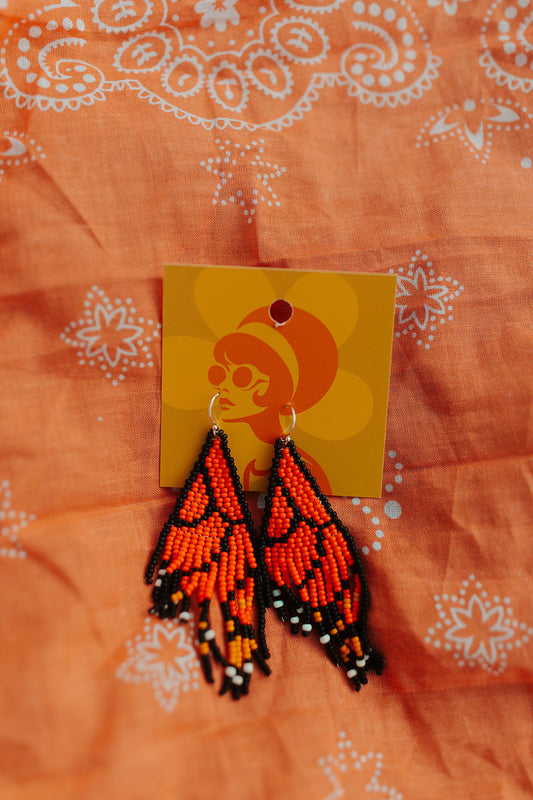 Monarch Beaded Earrings