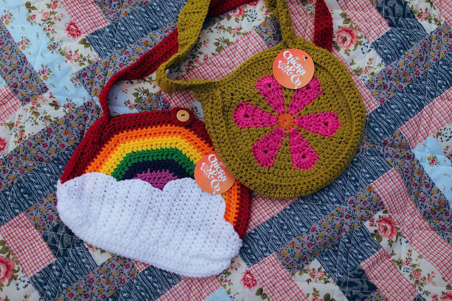 Rainbow Crochet Bag