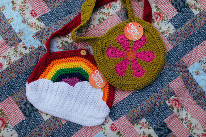Rainbow Crochet Bag