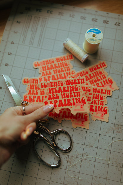 Worth Repairing Vinyl Sticker