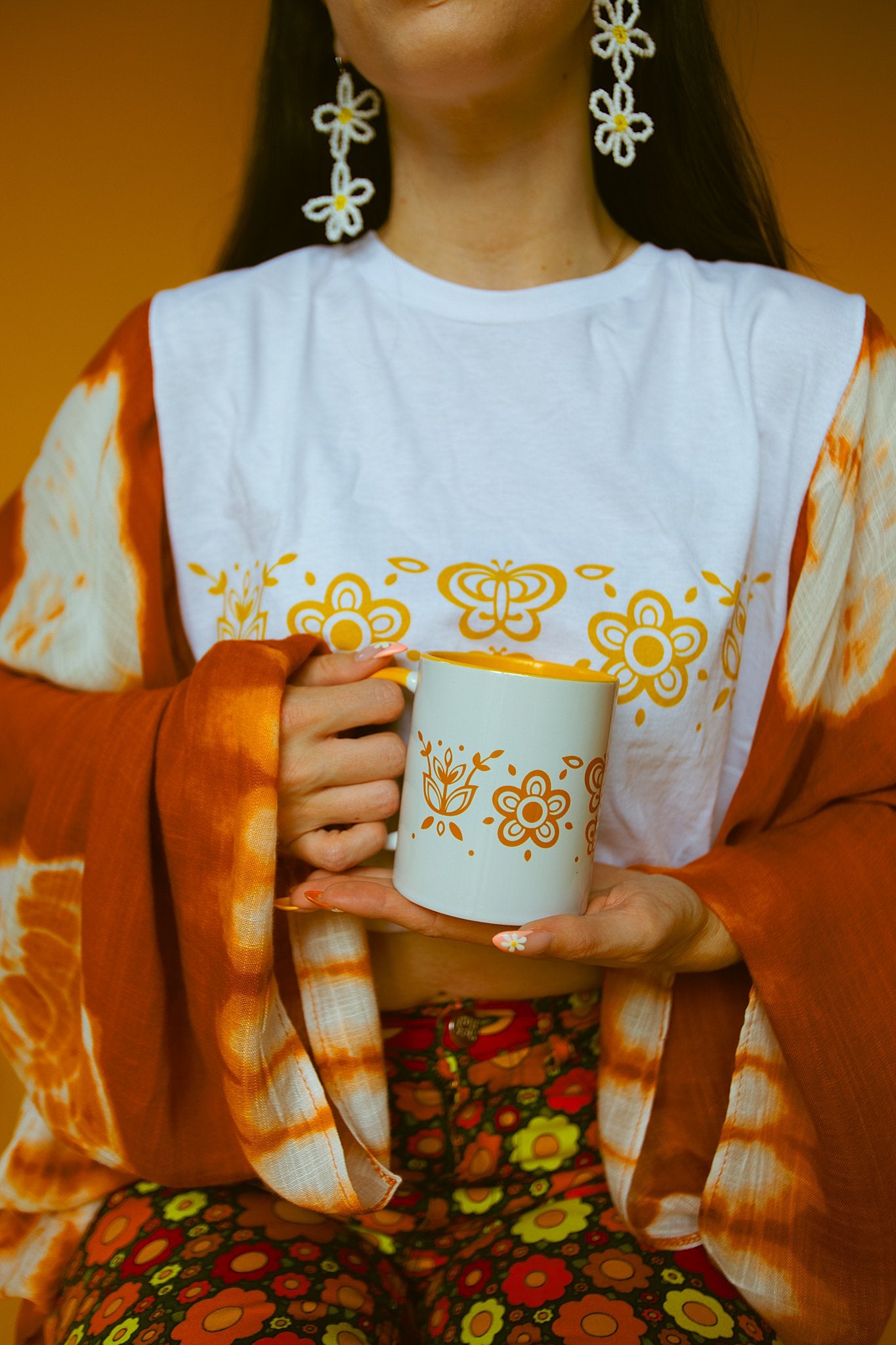 Yellow Retro Mug