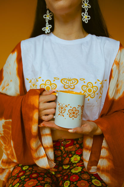 Yellow Retro Mug