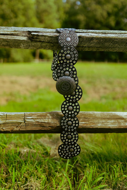 Western Boho Embellished Circle Belt