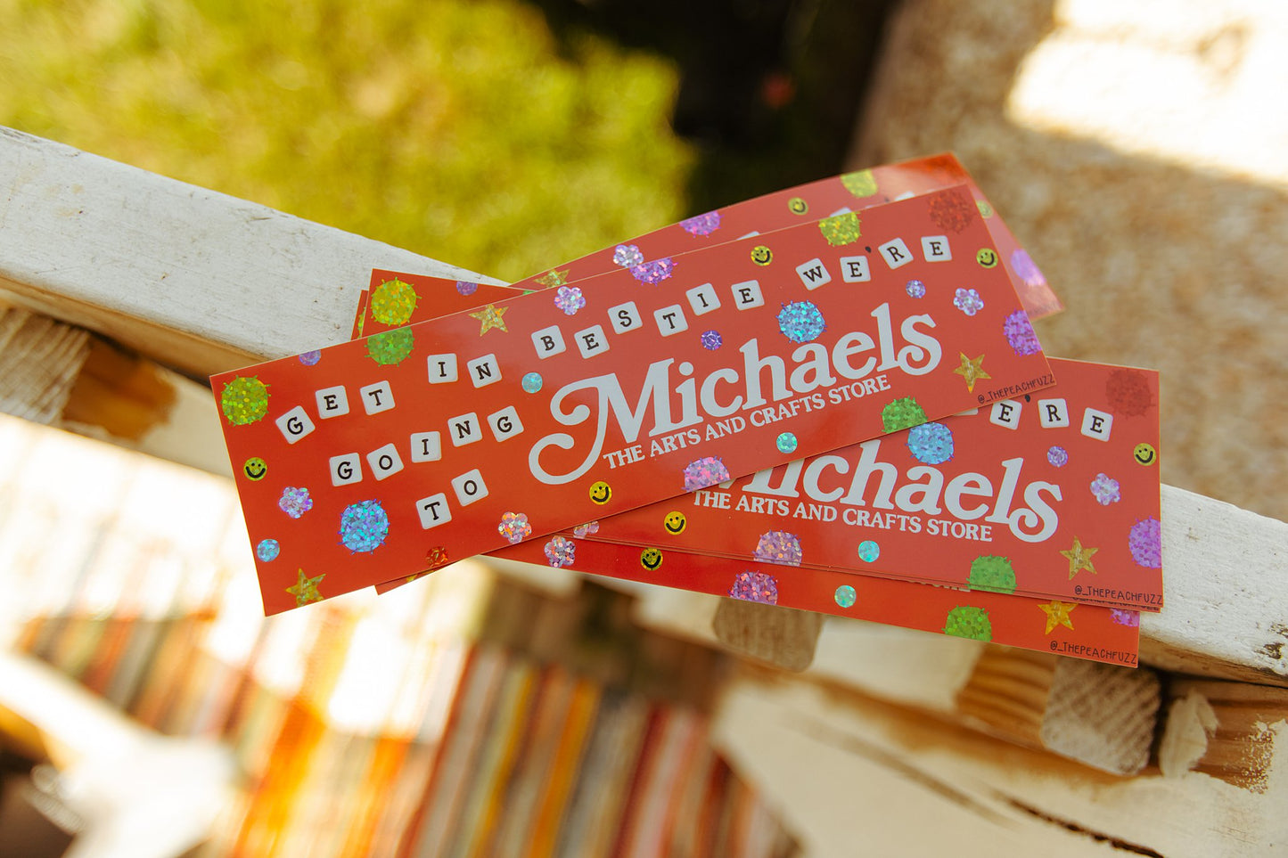 Michaels Run Bestie Bumper Sticker