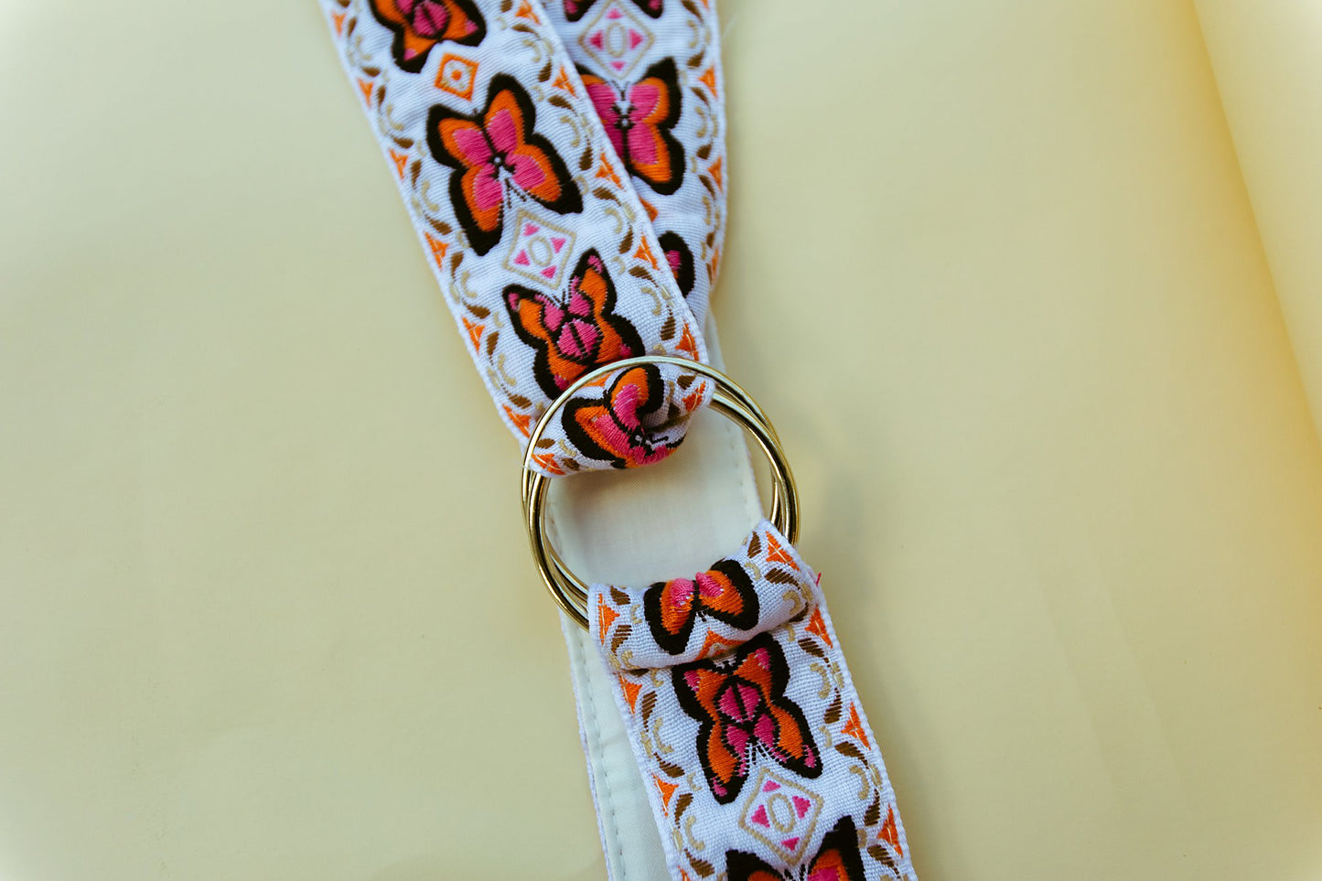 Embroidered Butterfly Belt