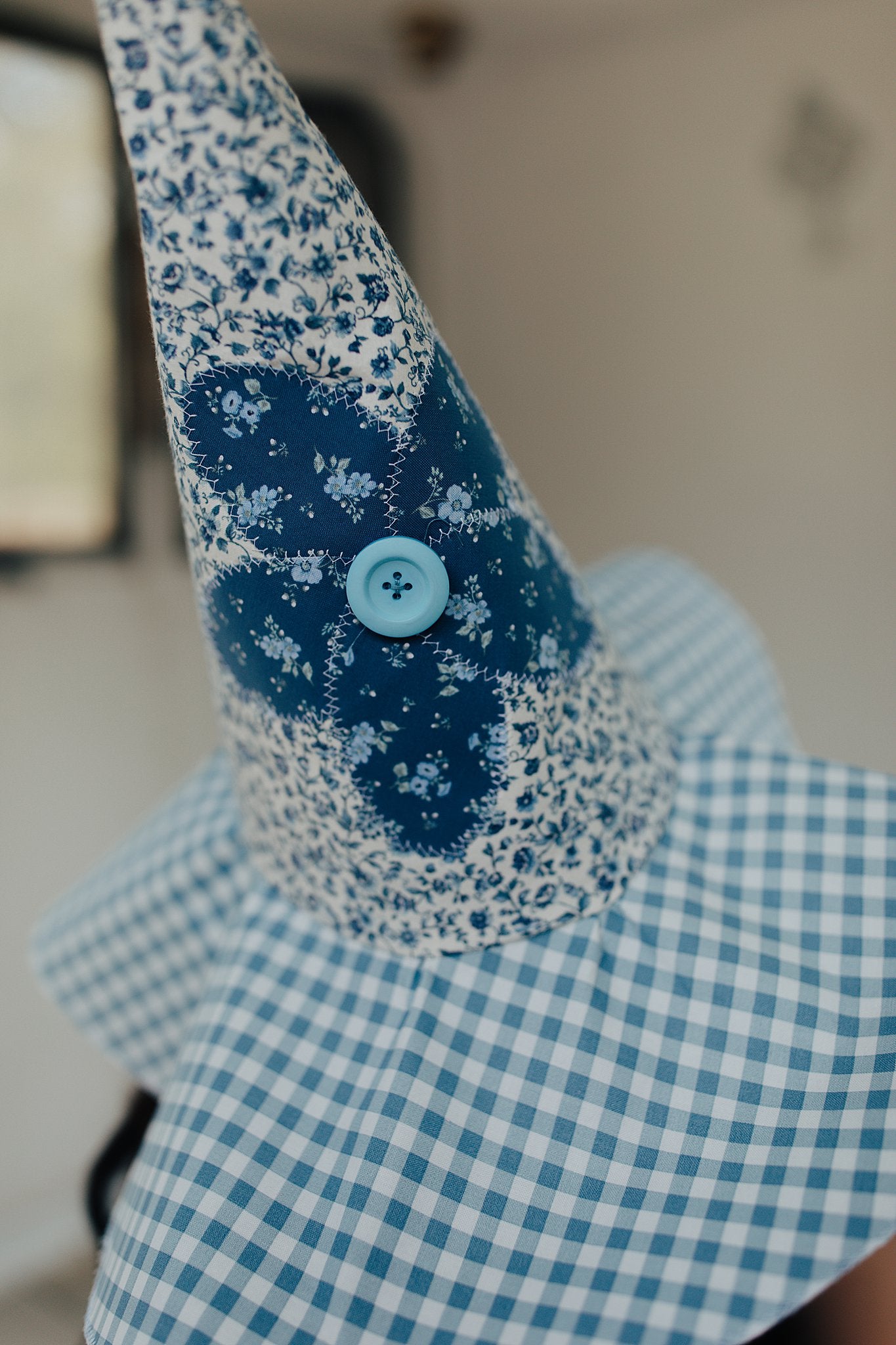 Witch Hat Blue Flower