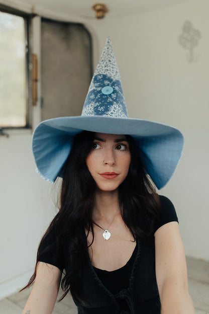 Witch Hat Blue Flower