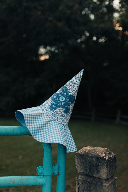 Witch Hat Blue Flower