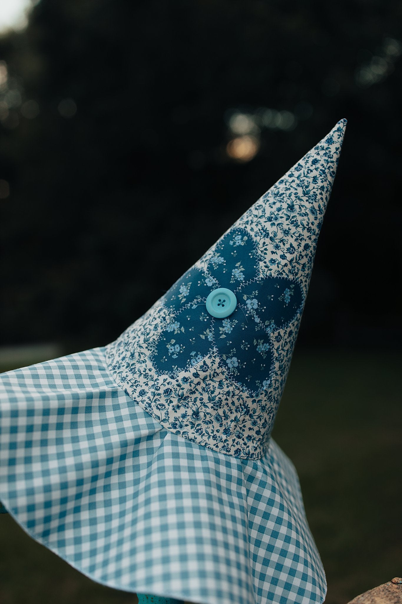 Witch Hat Blue Flower