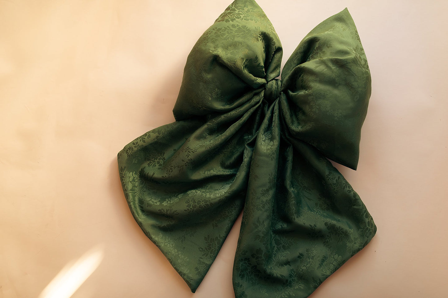 Big Bow Decor Silk Green