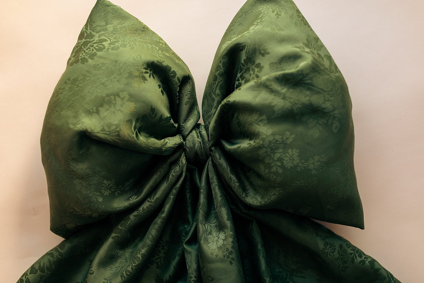 Big Bow Decor Silk Green