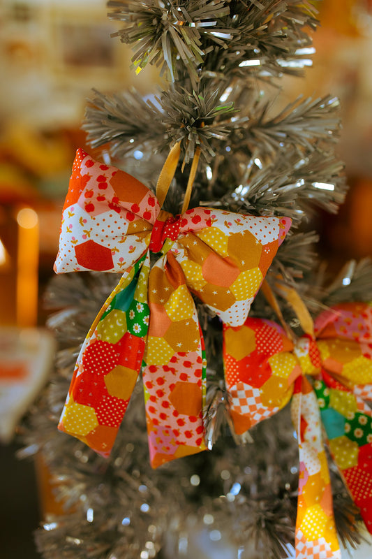 Puff Bow Ornament Patchwork
