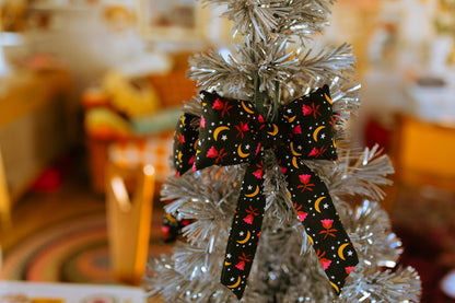 Puff Bow Ornament Moon