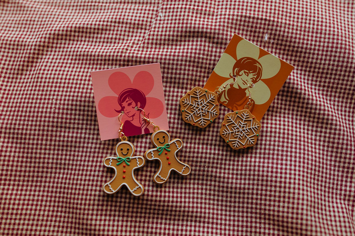 Gingerbread Cookie Earrings