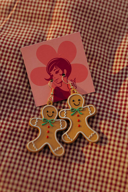 Gingerbread Cookie Earrings