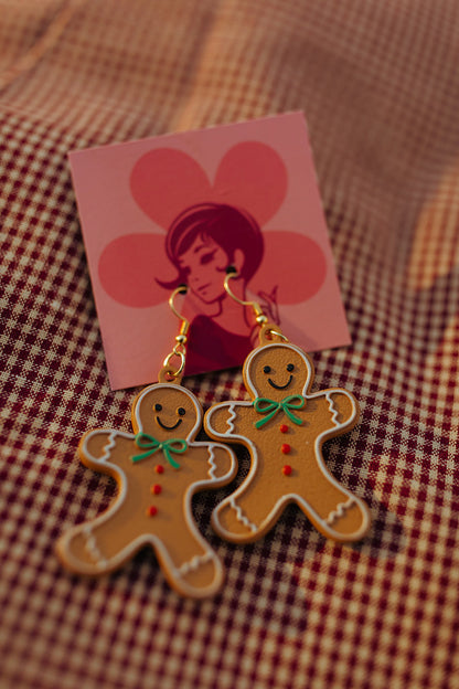 Gingerbread Cookie Earrings