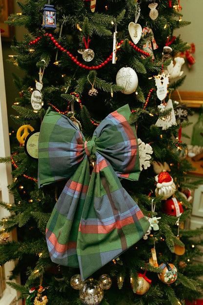 Big Bow Decor Plaid