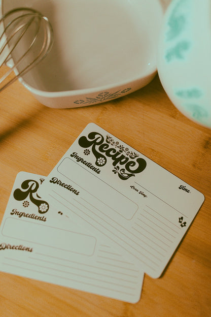 Retro Recipe Card Pack