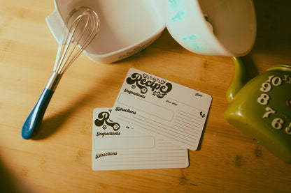 Retro Recipe Card Pack