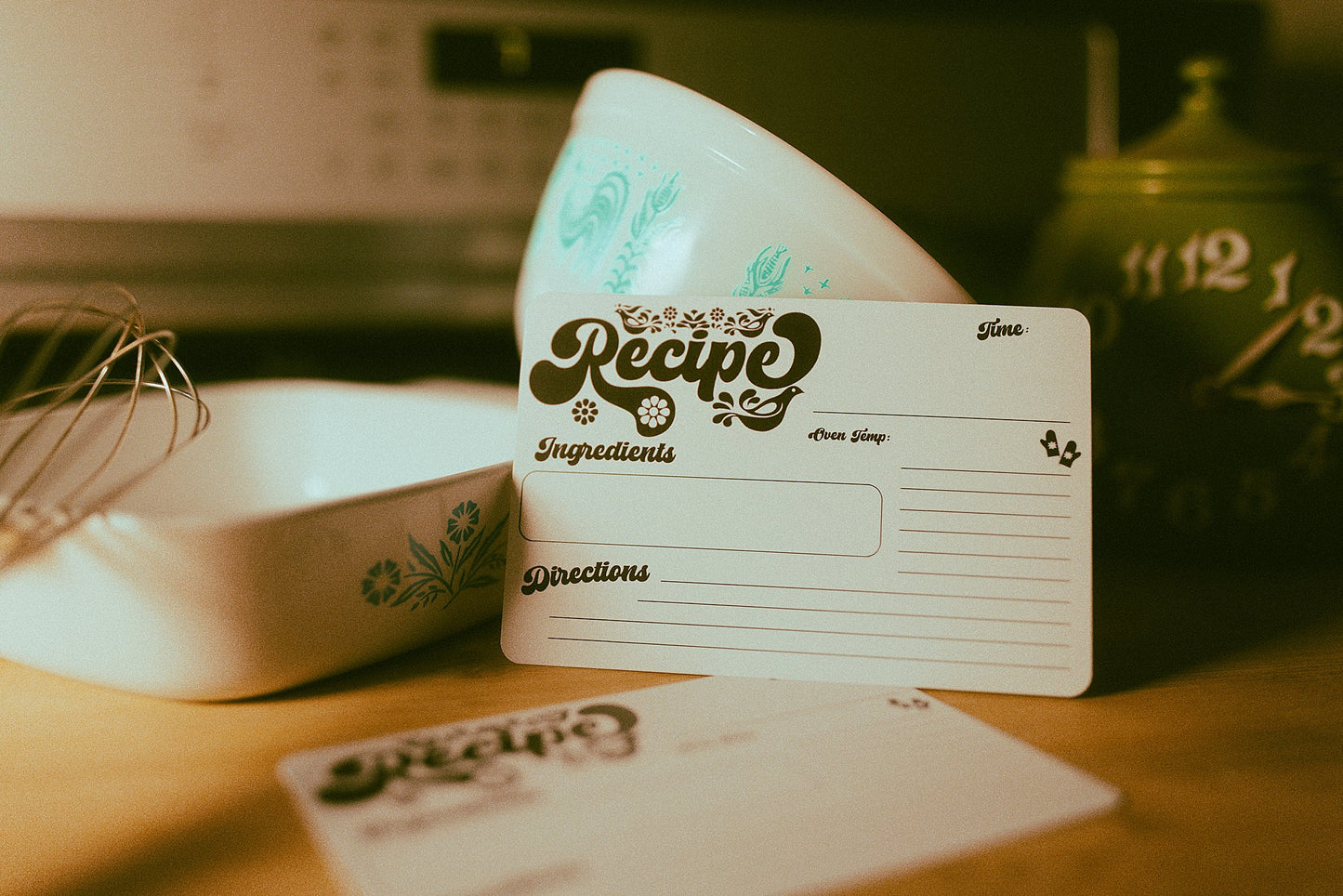 Retro Recipe Card Pack