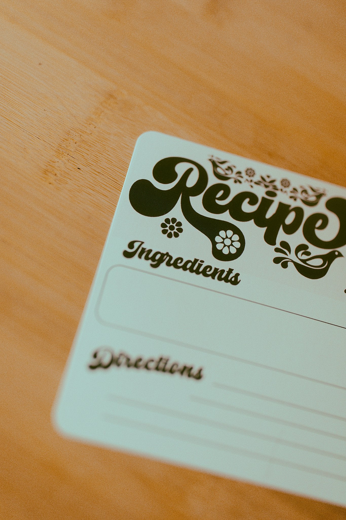 Retro Recipe Card Pack