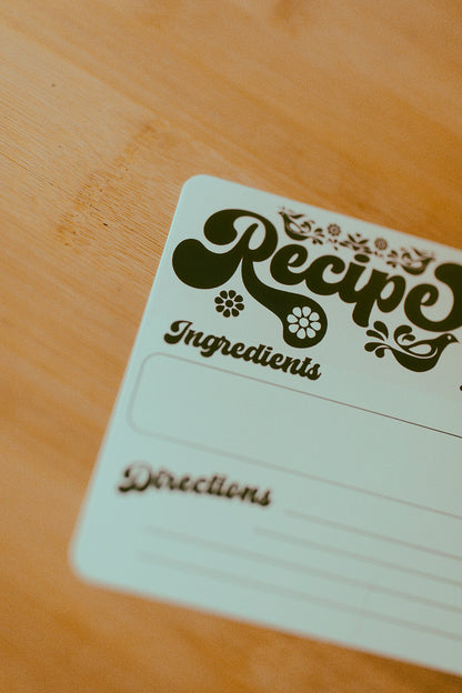 Retro Recipe Card Pack